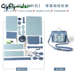 Cyflymder Diy Handmade Bag Cambridge Style Hand Stitching With Sewing Tools Handle Shoulder