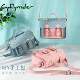 Cyflymder Diy Handmade Bag Cambridge Style Hand Stitching With Sewing Tools Handle Shoulder