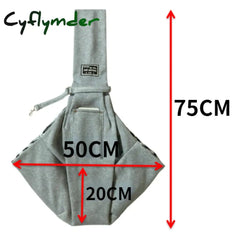 Cyflymder Dog Bag Pet Out Crossbody Shoulder Outdoor Travel Portable Cat Puppy Sling Cotton
