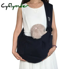 Cyflymder Dog Bag Pet Out Crossbody Shoulder Outdoor Travel Portable Cat Puppy Sling Cotton