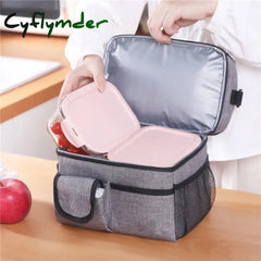 Cyflymder Double Layer Oxford Cloth Aluminum Foil Insulation Cooler Bags For Women And Men Travel