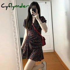 Cyflymder Dress To Impress Female Dresses Floral Flower Women’s Dress Soft Aesthetic Offer