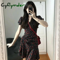 Cyflymder Dress To Impress Female Dresses Floral Flower Women’s Dress Soft Aesthetic Offer