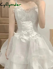 Cyflymder Dress To Impress Halloween Cosplay Costumes Women Sexy Mesh Fairy A-Skirt V-Neck Camisole