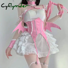 Cyflymder DRESS TO IMPRESS Japanese Anime Lolita Dress Women Halloween Devil Maid Unifrom Cosplay Costumes Sexy