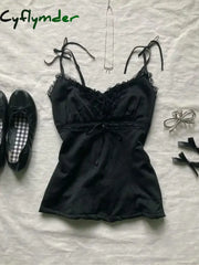 Cyflymder DRESS TO IMPRESS Punk Y2k Skirts Women Clothes Goth Sexy Ropa Aesthetic Stripe High Waist Lace Bow MIni