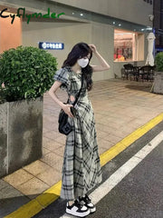 Cyflymder Dress To Impress Summer Fashion Elegant Backless Print Slip Dress Female Long Sexy