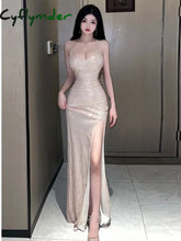 Cyflymder DRESS TO IMPRESS Summer Women’s New Sexy Temperament Elegant Sequins backless Lace up High Waist Fashion High