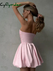 Cyflymder DRESS TO IMPRESS Women’s Elegant Directional Design Short Dresses New Sheath Solid Color A Hem mini Dresses