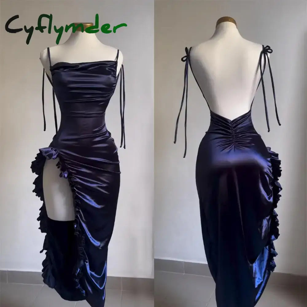 Cyflymder DRESS TO IMPRESS y2k outfit ideas New Cross-border Dress Summer Senior Sense Y2K Sexy Halter Spice Girl Dress