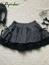 Cyflymder DRESS TO IMPRESS Y2k Skirts Summer Sexy Sweet Girl Clothes Bow Punk 2000s Kawaii Casual Cute Skirt Bottom