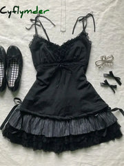 Cyflymder DRESS TO IMPRESS Y2k Skirts Summer Sexy Sweet Girl Clothes Bow Punk 2000s Kawaii Casual Cute Skirt Bottom