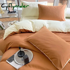 Cyflymder Duvet Cover Bed Linen Set Bedsheets with Pillows Case Queen Comforter Full Double Set 2 People 220x240