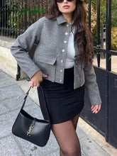Cyflymder - Effortless Textured Weave Blazer Grey / S Jackets