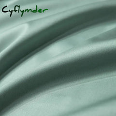 Cyflymder Egyptian Cotton Fitted Sheet with Elastic Band Luxury Soft Mattress Covers Durable Skin-friendly Bedsheet