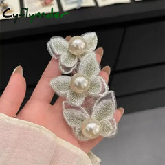 Cyflymder Elastic Telephone Wire Hair Ties Women Girls Butterfly Hair Bands Spiral Coil Rubber Band Ponytails Head Rope