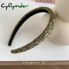 Cyflymder Elegant Bezel Retro Women Headband Girls Hair Bands Hairband Hoop For Wedding Party
