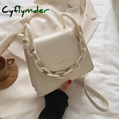 Cyflymder Elegant Female Chain Tote Bag Fashion New High Quality Leather Women’s Designer Handbag