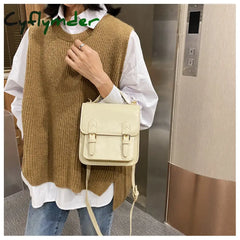 Cyflymder Elegant Female Solid Color Tote Bag New High Quality Pu Leather Women’s Designer