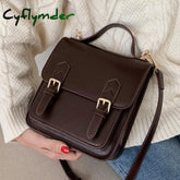 Cyflymder Elegant Female Solid Color Tote Bag New High Quality Pu Leather Women’s Designer
