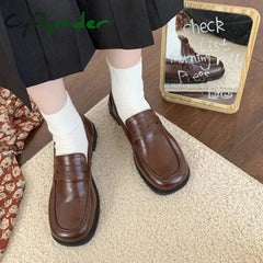 Cyflymder FALL OUTFITS Loafers Women jk Uniform Shoes Uwabaki Japanese JK Round Toe Women Girls School Students mary