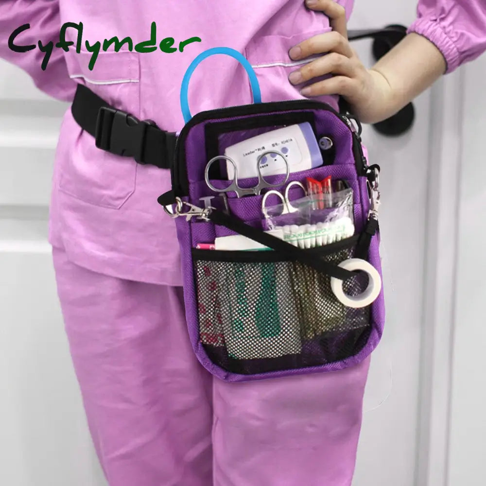 Cyflymder Fanny Pack Nursing Belt Bag For Women Nurse Waist Waterproof Adjustable Pouch Case Health