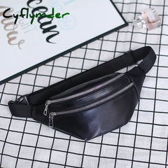 Cyflymder Fanny Pack Women Fashion Waist Casual Crossbody Chest Bags Unisex Hip Bum Bag Waterproof