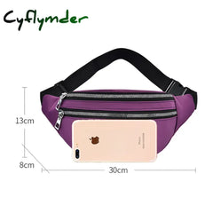 Cyflymder Fanny Pack Women Waist Bag Men Belt Pouch Pack Female Banana For Women Ladies Fashion