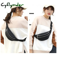 Cyflymder Fanny Pack Women Waist Bag Men Belt Pouch Pack Female Banana For Women Ladies Fashion