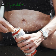 Cyflymder Fashion 3D Pockets Pu Novelty Men Beer Belly Waist Bag Travel Phone Anti-Theft Organizer