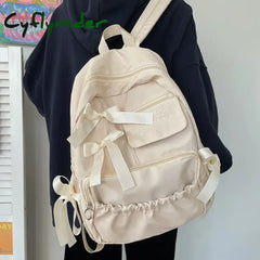 Cyflymder Fashion Backpack Canvas Women Anti-Theft Shoulder Bags New School Bag For Teenager Girls