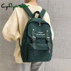 Cyflymder Fashion Backpack For Teenager Student Waterproof Women Nylon Shoulder Bag New Trend