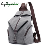 Cyflymder Fashion Canvas Female Backpack Multifuction Casual For Teenager Girls New Summer Women