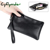 Genuine Leather Wallets for Women Simple Red Wallet Female Long Coin Purse Wristlet Phone Clutch Bag Card Holder Wallet
