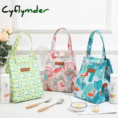 Cyflymder Fashion Insulated Lunch Bags For Men Women Breakfast Box Organizer Waterproof Camping