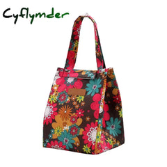 Cyflymder Fashion Insulated Lunch Bags For Men Women Breakfast Box Organizer Waterproof Camping