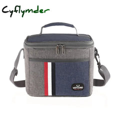 Cyflymder Fashion Insulated Thermal Cooler Lunch Box Food Bag For Work Picnic Bolsa Termica