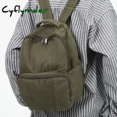 Cyflymder Fashion Ladies Canvas School Backpack Trendy Cool Boy Girl Travel Student Bag Male Female