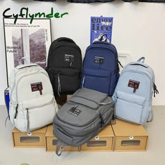 Cyflymder Fashion Men Backpack Waterproof Nylon Rucksack For College Boys Student Bookbag School