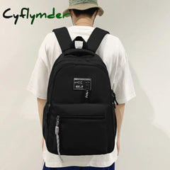 Cyflymder Fashion Men Backpack Waterproof Nylon Rucksack For College Boys Student Bookbag School