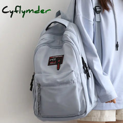 Cyflymder Fashion Men Backpack Waterproof Nylon Rucksack For College Boys Student Bookbag School