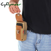 Cyflymder Fashion Men Multi-Function Pu Leather Fanny Waist Bag Casual Mobile Phone Purse Pocket