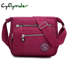 Cyflymder Fashion Messenger Bag Womenβs Shoulder Nylon Handbag Large Capacity Small Phone