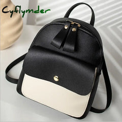Cyflymder Fashion Mini Women Backpack Multi-Function Phone Pack Patchwork Girl Purse Cell Holder