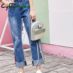 Cyflymder Fashion Mini Women Backpack Multi-Function Phone Pack Patchwork Girl Purse Cell Holder