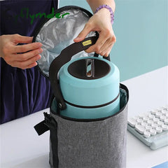 Cyflymder Fashion Oxford Thermal Bag For Lunch Portable Picnic Food Fresh-Keeping Cooler Women Men