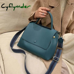 Cyflymder Fashion Pu Leather Women Handbag High Capacity Winter Solid Color Female Shoulder