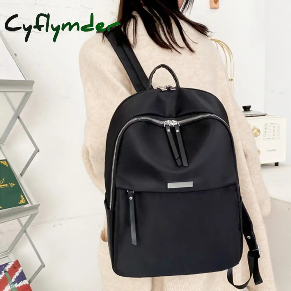 Cyflymder Fashion School Girls Shoulder Bag Oxford Computer Simple Travel Backpack Female Large
