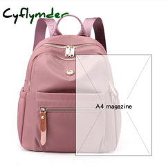 Cyflymder Fashion Small Women’s Backpack Korean Style Student School Bags For Girls Casual