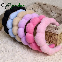 Cyflymder Fashion Sponge Headband For Women Hair Accessories Multifunction Head Band For Face Washing Makeup Removal